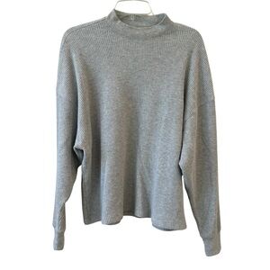 Abercrombie & Fitch Moch Waffle Knit Gray Turtleneck Sweater S/M
